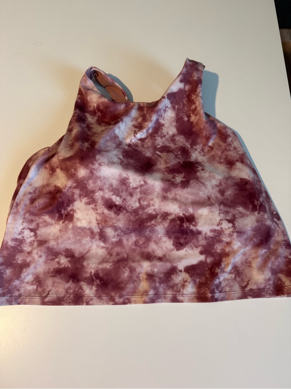 Athleta Mauve Tie-Dye Cropped Tank